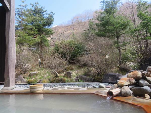 鷲倉温泉 高原旅館の貸切露天風呂